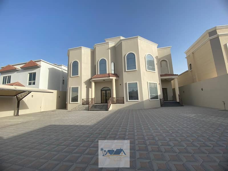 Brand New 6 Bedrooms Villa With 2 Majlis Maid's Room Covered Parking Separate Outside Huge Kitchen 160000 Aed