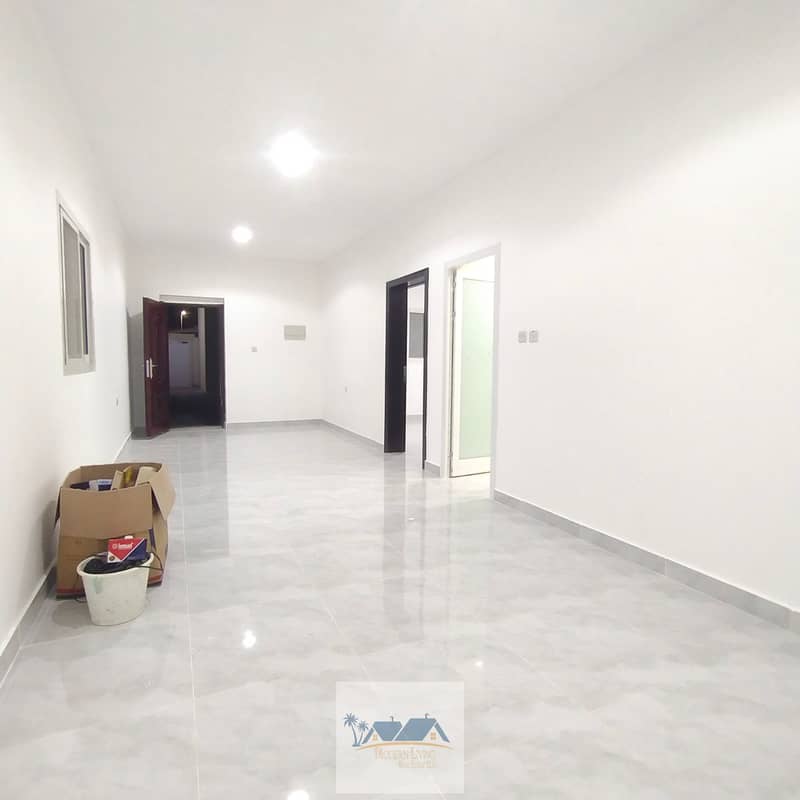 BRAND NEW 2 BEDROOMS HALL WITH PRIVATE YARD AVAILABLE AT AL FALAH NEW NEAR ABU DHABI AIRPORT 3500 MONTHLY AED
