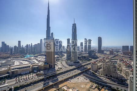 3 Bedroom Apartment for Rent in Za'abeel, Dubai - Corner | Burj Khalifa & fountain view|  High Floor