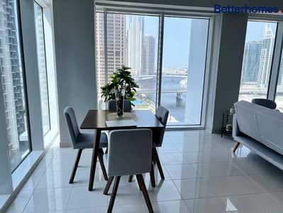 1 Bedroom Flat for Rent in Business Bay, Dubai - Fully Furnished| Luxurious Layout| Partial Canal View