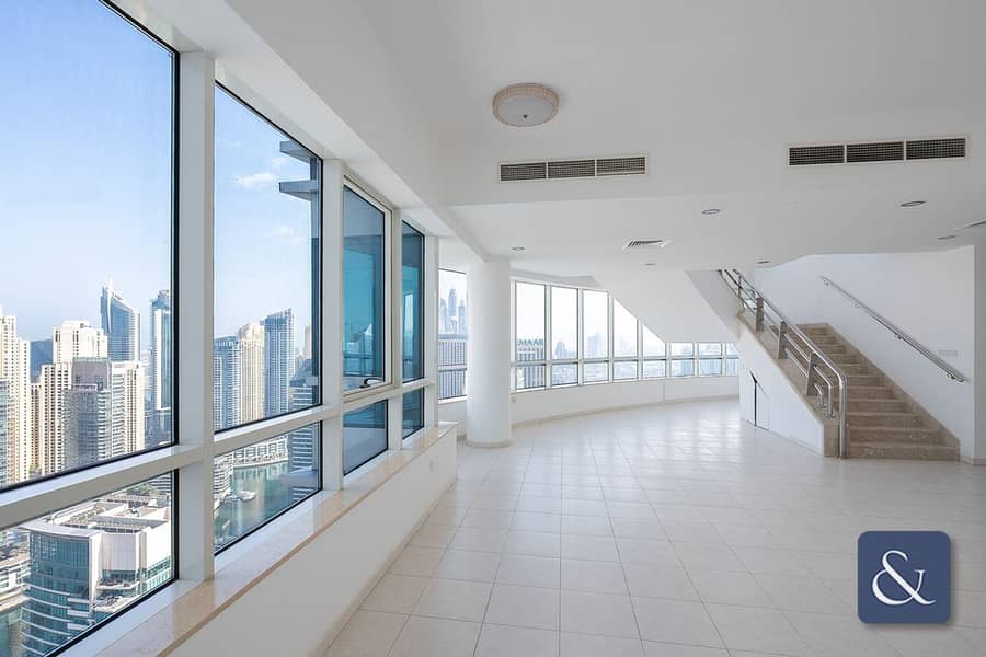 位于迪拜码头，地平线大厦 4 卧室的顶楼公寓 3850000 AED - 8730199
