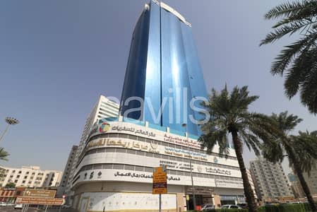 Office for Rent in Um Tarafa, Sharjah - Fitted full floor office for rent|AC Free|Parking Free
