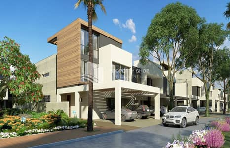 3 Bedroom Townhouse for Sale in Al Matar, Abu Dhabi - abu-dhabi-bloom-garden-faya-external-front-road-view (3). jpg