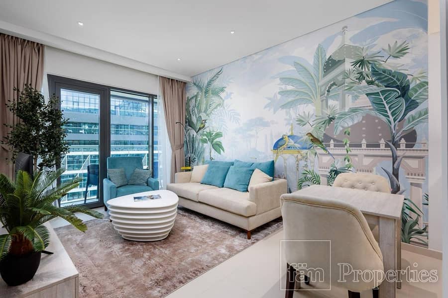 1BR | Furnished | Partial Sea View