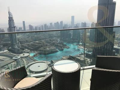 2 Bedroom Flat for Rent in Downtown Dubai, Dubai - 2 BR | High Floor | Burj View | Address BLVD