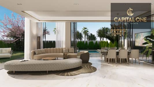 4 Bedroom Villa for Sale in Mohammed Bin Rashid City, Dubai - 01_Living-Dining hi-res. jpg