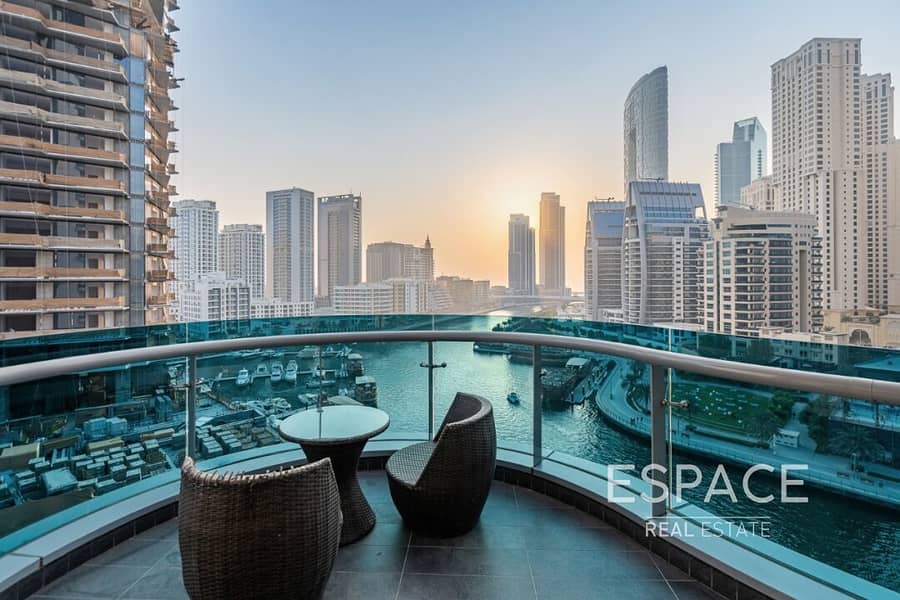 Marina View | Fully Upgraded | 3 Bedrooms Plus Maids