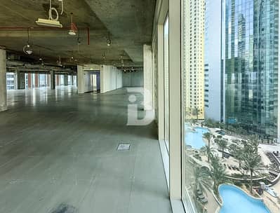 Office for Rent in Jumeirah Beach Residence (JBR), Dubai - VACANT |SHELL and CORE| MARINA VIEW| HIGH FLOOR
