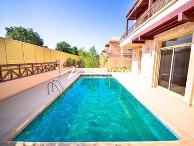 6 Bedroom Villa for Rent in Khalifa City, Abu Dhabi - Vacant | Huge 6BR Villa w/ Private Pool + Balcony