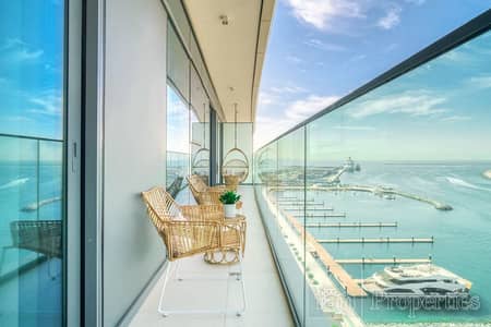 2 Bedroom Apartment for Rent in Dubai Harbour, Dubai - FULL PALM VIEWS | FULLY FURNISHED | PRIVATE BEACH