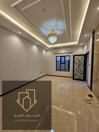 6 Bedroom Villa for Rent in Al Zahya, Ajman - For lovers of sophistication and distinction, rent a villa for the first inhabitant in the Al Zaia area, consisting of 6 master rooms, in addition to a sitting room, a hall, a maid’s room, and a shelf. Enjoy comfort and luxury in this spacious villa that