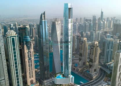 Апартаменты в отеле Продажа в Дубай Марина, Дубай - Tower front. png