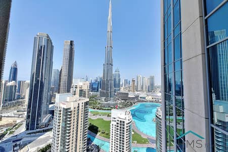 1 Bedroom Flat for Rent in Downtown Dubai, Dubai - Full Burj Khalifa View | Luxury Furnished | 4 Chqs payment
