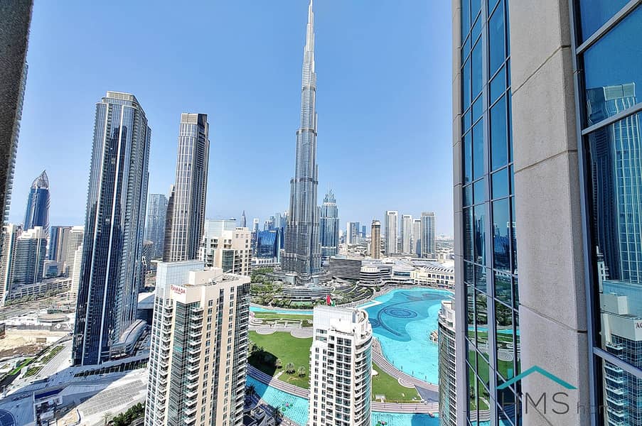 Full Burj Khalifa View | Luxury Furnished | 4 Chqs payment
