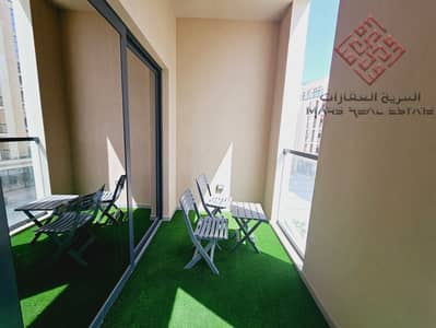Studio for Rent in Muwaileh, Sharjah - Furnished studio with balcony available for rent in Al mamsha sharjah