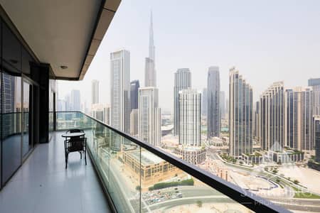 2 Bedroom Apartment for Rent in Business Bay, Dubai - Fully Furnished | Burj Khalifa View | Vacant