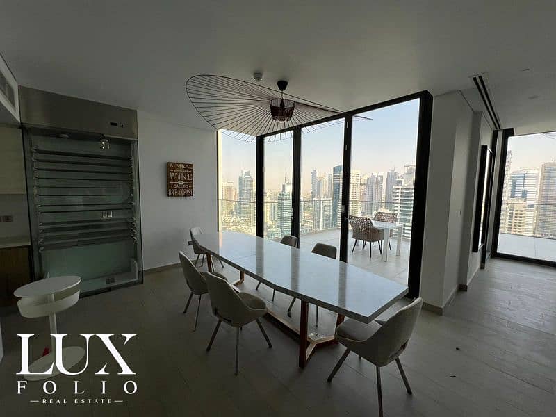 位于迪拜码头，LIV公寓 3 卧室的顶楼公寓 500000 AED - 8744418