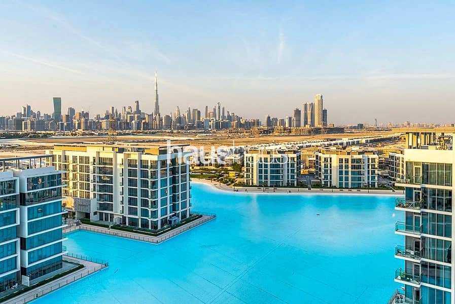 Chiller Free| Furnished| Lagoon, Burj Khalifa View