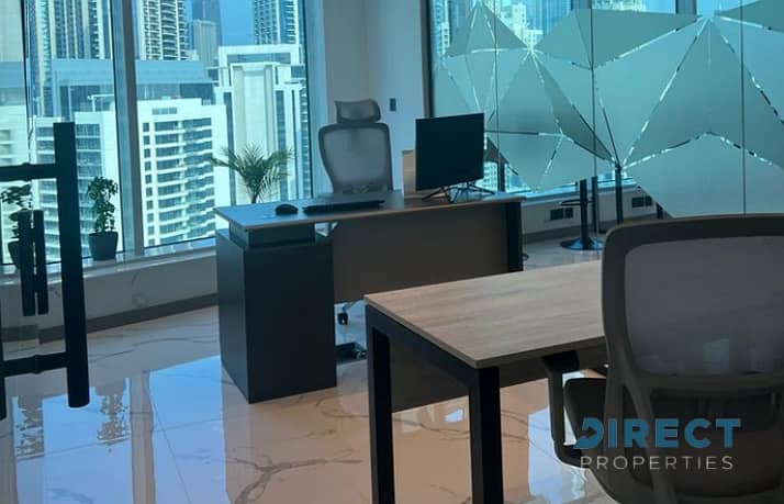 Luxury Fitted Office | Prime Location | Burj Khalifa View