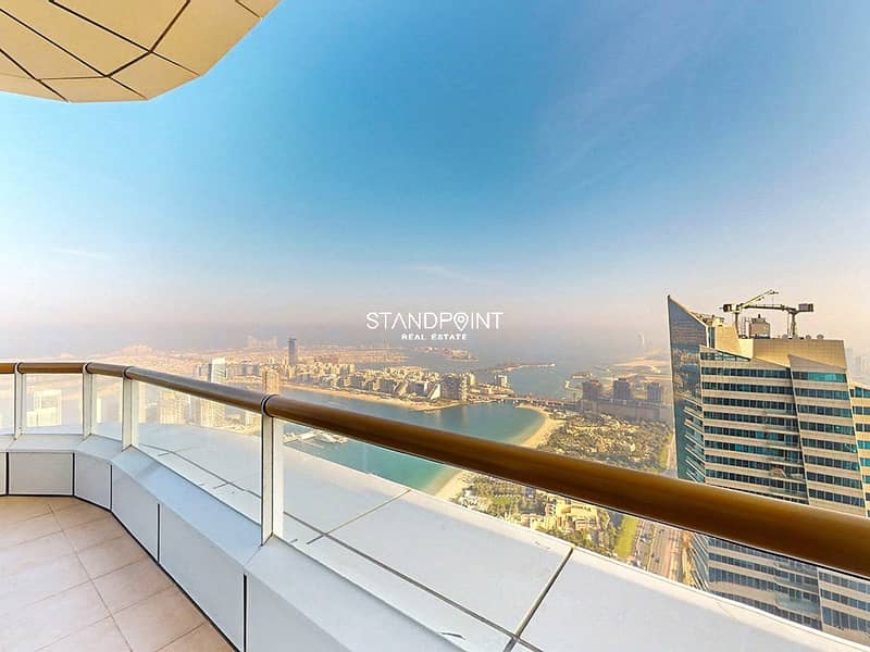 位于迪拜码头，精英公寓 4 卧室的顶楼公寓 10500000 AED - 8749648