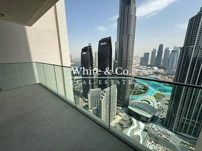 3 Bedroom Apartment for Rent in Downtown Dubai, Dubai - High Floor | Burj Views | Unfurnished