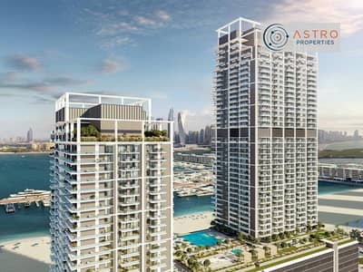 1 Bedroom Apartment for Sale in Dubai Harbour, Dubai - Partial Palm Jumeirah View |2 year PP | Low floor