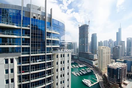 شقة 3 غرف نوم للايجار في دبي مارينا، دبي - طابق مرتفع | مارينا فيو | مبرد مجاني