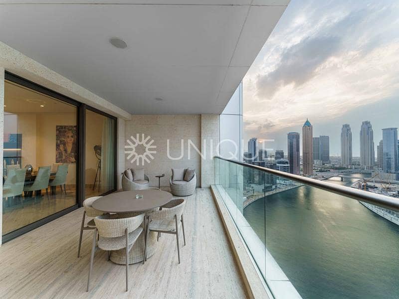 Furnished| Full Canal and Skyline View |Half Floor
