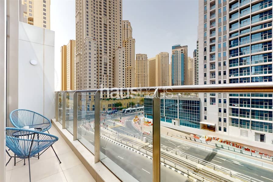 位于迪拜码头，闪耀大厦，闪耀大厦3号楼 1 卧室的公寓 114000 AED - 8755323