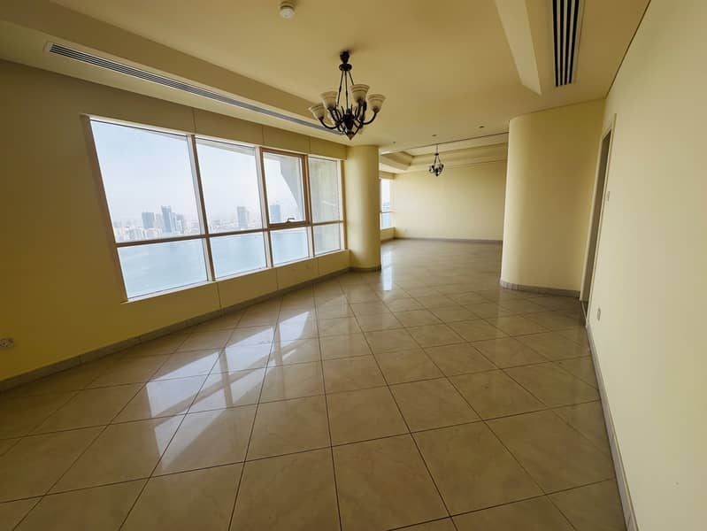 Full Sea View High Floor Very huge and spacious 4BHK+Maid Room with All Facilities only in 105k