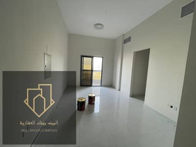 Exclusive and special for rent in Ajman, Al Jurf area 3, an apartment for the first inhabitant, one bedroom, a hall, two bathrooms for air conditionin