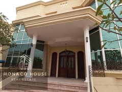 For rent, a villa inside a complex in Mohammed bin Zayed City, close to services, VIP finishing. The villa consists of 6 master bedrooms with closets