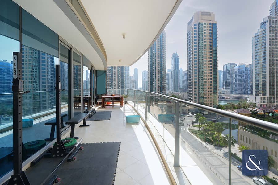 位于迪拜码头，三叉戟豪华公寓 2 卧室的公寓 2500000 AED - 8759182