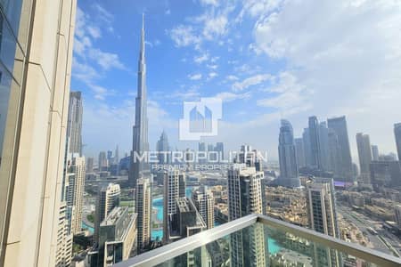 3 Bedroom Apartment for Rent in Downtown Dubai, Dubai - Vacant | High Floor | Burj and Fountain View