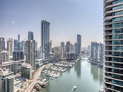 2 Bedroom Flat for Rent in Dubai Marina, Dubai - Chiller Free | Full Marina View | Ready to Move in