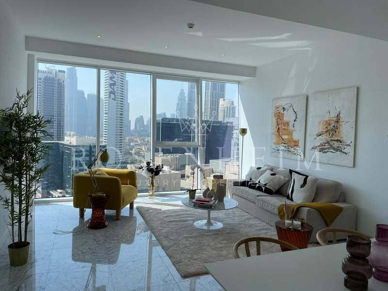 Luxuriously Furnished| Canal and Burj Khalifa View