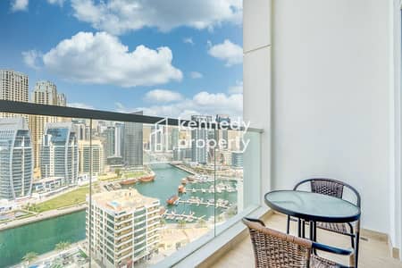 Studio for Rent in Dubai Marina, Dubai - Marina View | Great Location | Elegant Apartment