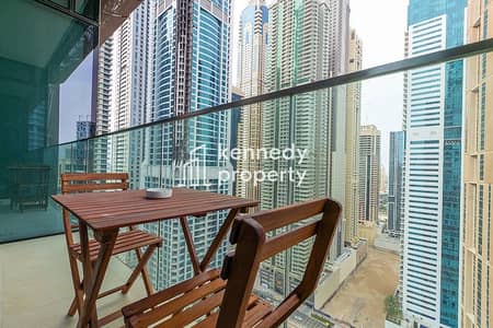 1 Bedroom Flat for Rent in Dubai Marina, Dubai - Elegant Residence | High Floor | Bills Included