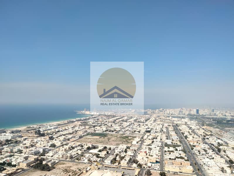 Sea View/Free Parking/ Luxury Both Masters 2-BR with Balcony,Maids,Wardrobes/ At Al Khan Lagoon