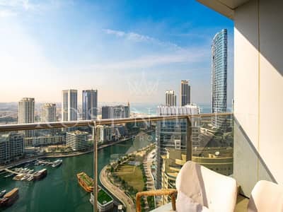 1 Bedroom Flat for Sale in Dubai Marina, Dubai - High Floor|Fully Furnished|Full Marina View|Vacant