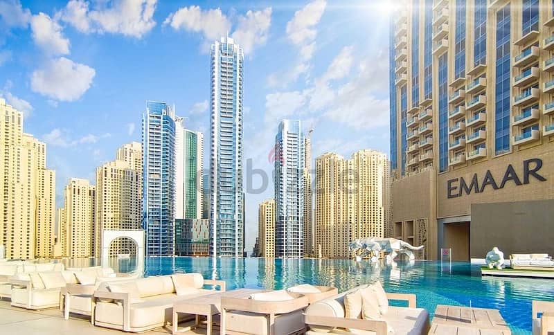 位于迪拜码头，迪拜谦恭海滨酒店（购物中心酒店） 1 卧室的公寓 23000 AED - 8563472