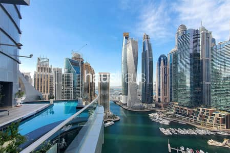 4 Bedroom Penthouse for Sale in Dubai Marina, Dubai - Exclusive | Triplex Penthouse | Cinema | Pool