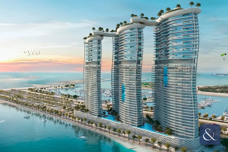 位于迪拜港，卡瓦利达马克海湾综合公寓，DAMAC 海湾大厦 C 座 3 卧室的公寓 10250000 AED - 8765276