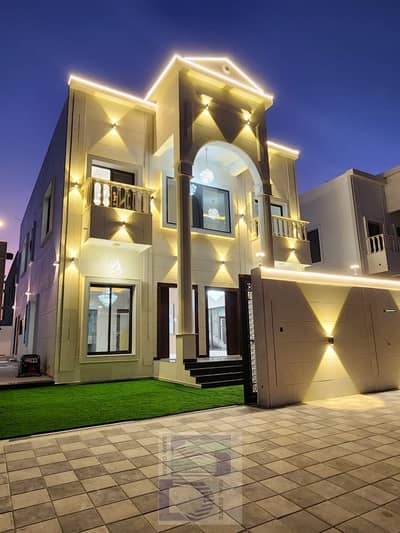 5 Bedroom Villa for Sale in Al Zahya, Ajman - A villa ready to live in the furniture and with a super deluxe design