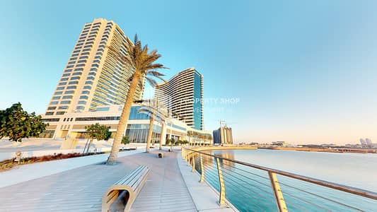 فلیٹ 3 غرف نوم للايجار في جزيرة الريم، أبوظبي - the-wave-tower-alreem-island-offices and commercial-space-outside-view. jpg