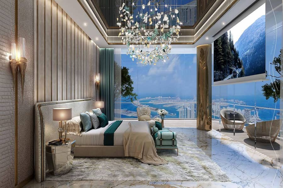 位于迪拜港，卡瓦利达马克海湾综合公寓，DAMAC 海湾大厦 A 座 1 卧室的公寓 3200000 AED - 8616081