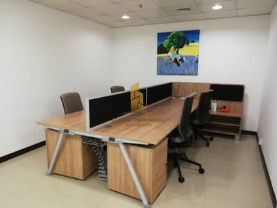 Office for Rent in Jumeirah Lake Towers (JLT), Dubai - Fully Furnished || Close To Metro || Lake View