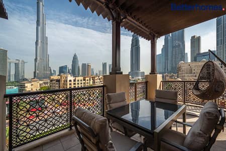 3 Bedroom Apartment for Sale in Downtown Dubai, Dubai - Penthouse | Full Burj | Fountains View | Spacious