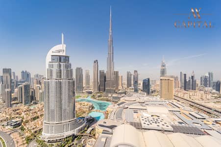 2 Bedroom Flat for Rent in Downtown Dubai, Dubai - Tower 2  | Full Burj Khalifa View | 04 Layout