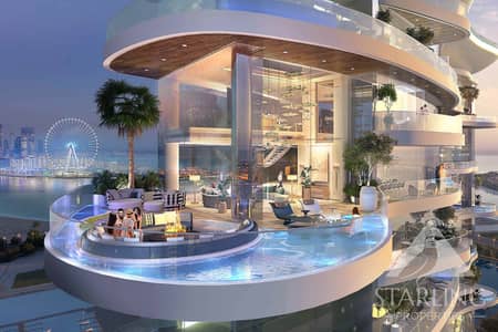 فلیٹ 1 غرفة نوم للبيع في دبي هاربور‬، دبي - شقة في داماك باي 2 من كافالي،دبي هاربور‬ 1 غرفة 4100000 درهم - 8772473